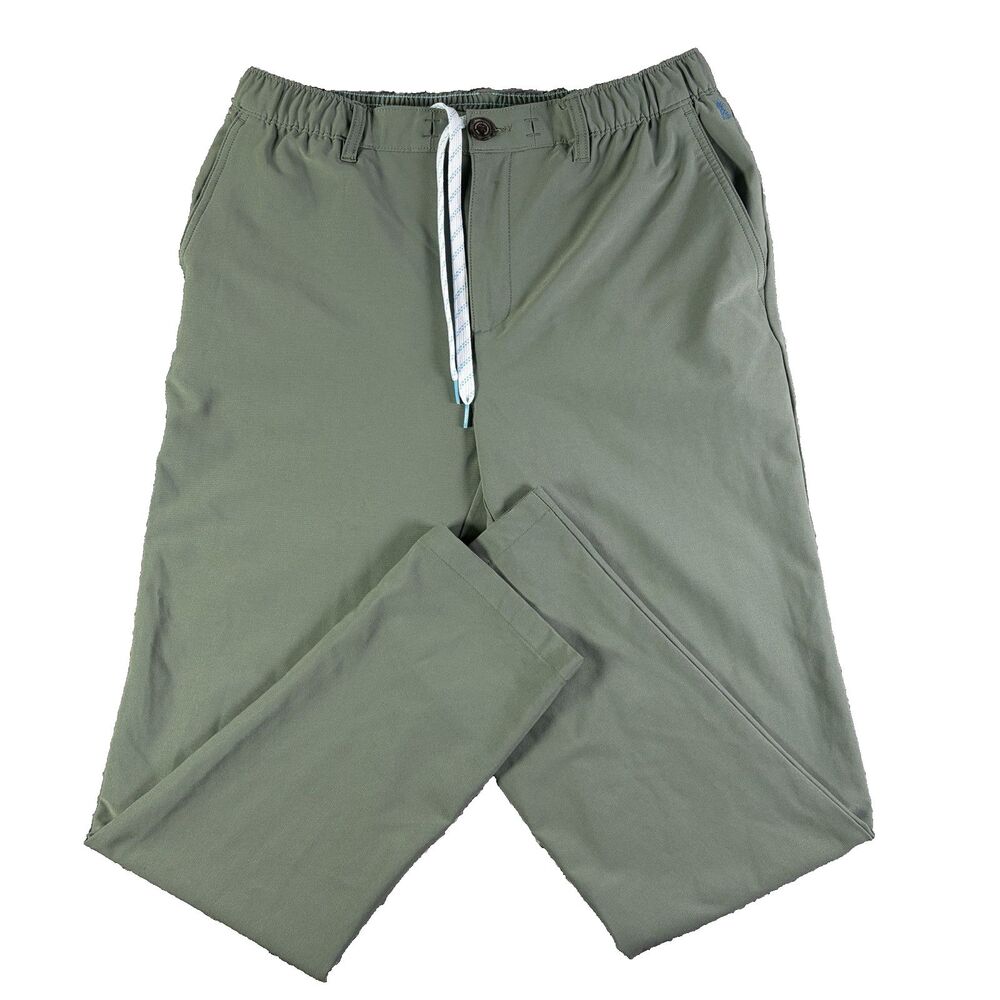 Chubbies Everywear Pants Mens Large Green Preppy Golf Stretch Drawstring Chino